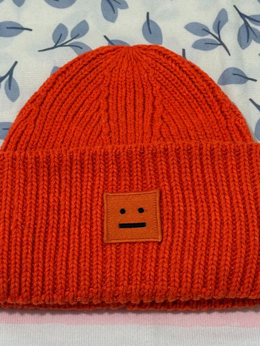 Acne Studios Orange Knitted Beanie